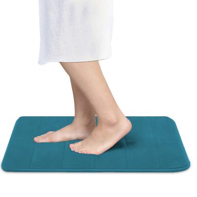 China Sustainable Manufacturer Well Made Soft Foot Feeling Non Slip Bath Shower Memory Foam Bath Mat for sale