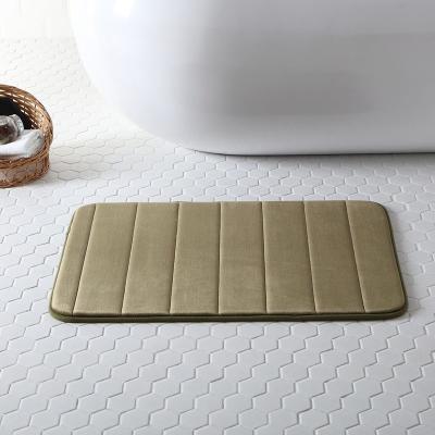 China Custom Wholesale Non Slip Water Absorption Memory Sustainable Foam Mat Bathroom Mat From Manufacturer for sale