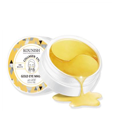 China Natural Organic Cosmetic Anti-Puffiness Skin Care Remove Eye Bags Under Eye Gel Patches Gold Mask for sale