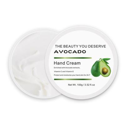 China Wholesale Private Label Hand Care Whitening Moisturizing Nourishing Avocado Hand Cream for sale