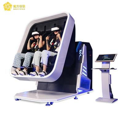 China Newest Magic Space 9D VR Metal 360 Degree Rotating Immersive Virtual Reality 2 People Chair VR Motion Simulator for sale