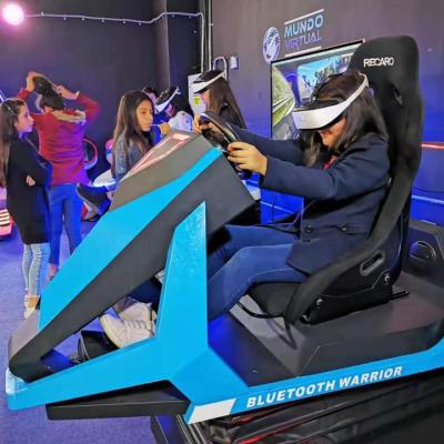 China Fun In VR Multiplayer 9D VR Arcade Game Car Racing Simulator VR Racing Rides For Kids Play L2080*W900*H1500mm for sale