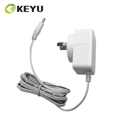 China RoHS& White REACH UK/EU/AU/US/KR/JP Plug 12W 24Vac 0.5A Power Adapter 12V 1A DC Power Adapter DC Power Adapter for sale