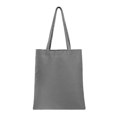 China Fashion Recyclable Recycling Machine Washable Cotton Canvas Tote Single Shopping Bag With Handles for sale