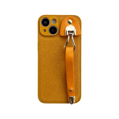 China Shockproof For iphone14Promax 13Pro 12 Leather Lens Bracelet 11 New Fashion Protective Phone Case for sale