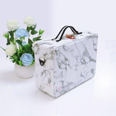 China Fashoion Keyson Train Case Professional Cosmetic Makeup Box Custom Makeup Bag for sale