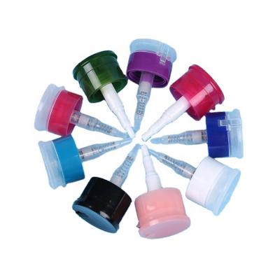 China Non Spill Colorful Plastic Nail Lotion Pump 28/410 33/410 From China Manufacturer for sale