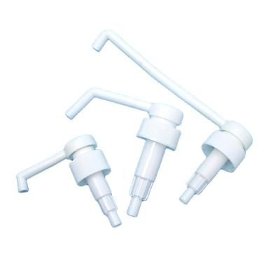 China Non Spill 24/410 28/410 32/410 White Long Nozzle Plastic Push Lotion Pump Spray Pumps Made In China for sale