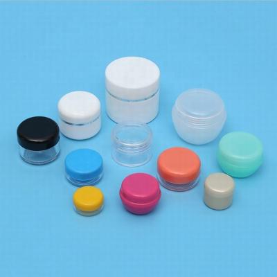 China Newest Cream Bottle Design For Packaging Skincare Products Fashion Cosmetic Jars Plastic Jar With Lid for sale