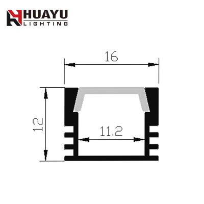 China door & Aluminum Window LED Profile LED Strip Light Channel Aluminum Manufacture U1612 Pattern for sale