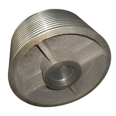 China For Mining Machinery Transmission Resin Sand Casting Gray Iron Pulley Pre-Coated Mining Machinery Large for sale