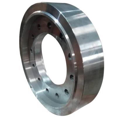 China Steel Steel CNC Machining Forging Wheel Flange Parts for sale