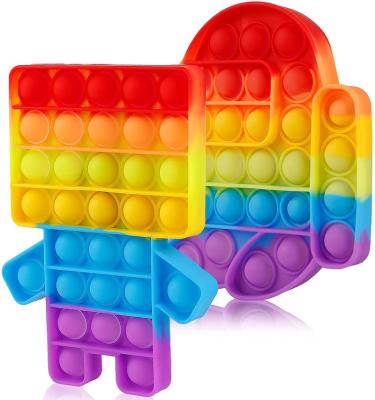 China The fidgety person Toy For Autism Education In running Noise-its fidgety person Toy Rainbow Large Among Us for kids and adults pop the fidgety person toys amongus for sale