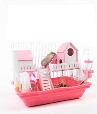 China Breathable Manufacturer Hamster Cage Folding Small Animal Pet House For Hamster for sale