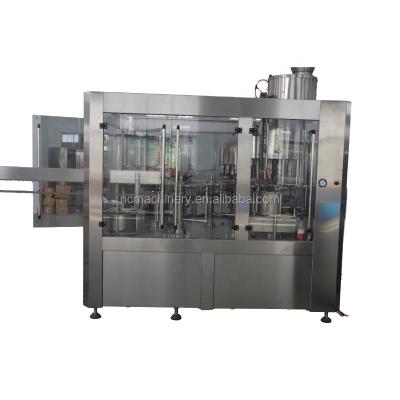 China Full Automatic Flavored Beverage Juice Glass Bottle Rinsing Filling Capping Machine zu verkaufen