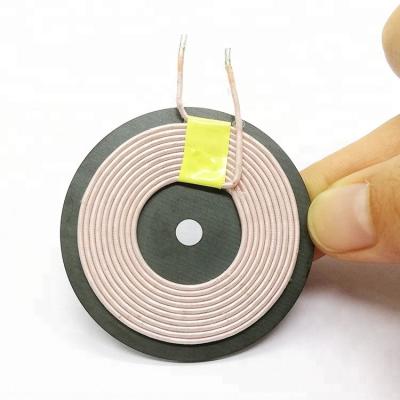 China Custom wireless charging coil Air Core Induction Qi Receiver Coil silk covered wire For Mobile Phone for sale