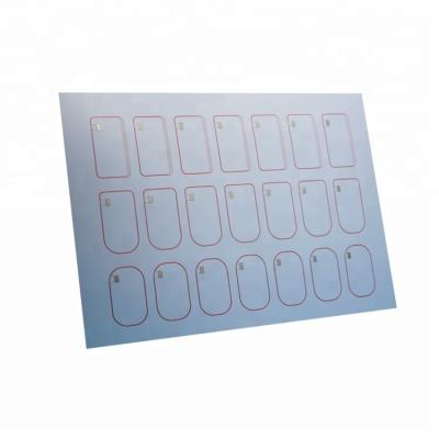 China Custom RFID smart card inlay chip cob with copper coil antenna contactless card prelam pvc inlay for sale