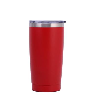 China Sustainable 20 oz Best Selling Double Walled White Stainless Steel Vacuum Insulated Tumblers With Lid for sale