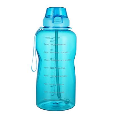 China Sustainable Hot Sales 128OZ BPA Free Plastics USA Europe Motivational Water Bottle With Motivational Time Marker for sale