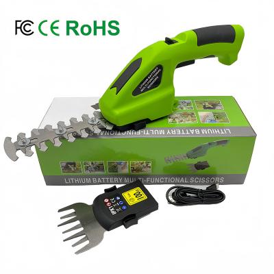 China 7.2V Quick Change 2 in 1 Battery Cordless Handheld Grass Shear Mini Hedge Trimmer Shrub Trimmer 1500mAh for sale