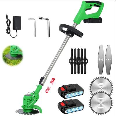 China Wood Saw 21V Electric Battery String Trimmer Brush Cutter Automatic Portable Lawn Mower Grass Cutting Machine for sale