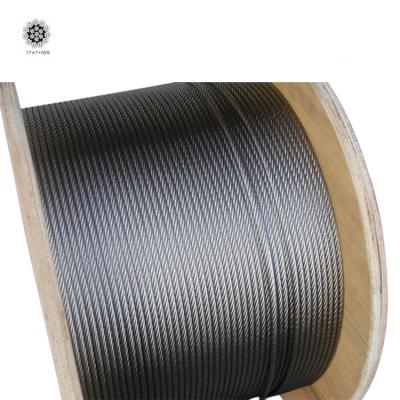 China Cheap Construction Steel Wire Rope 32mm Stainless Steel Wire Rope Hangingwire Steel Rope General Use Wire Rope 6mm 7x17 IWS for sale