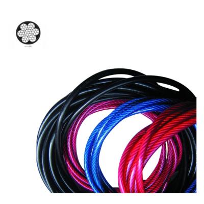 China Construction Durable High Strength 7x19 PVC Coated Galvanized Steel Wire Rope For Clothesline Wholesale for sale