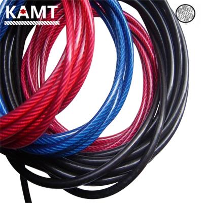 China Construction Steel Wire Rope Plastic Covered PVC PA PP Coated Stainless Steel Wire Rope Competitive Price for sale