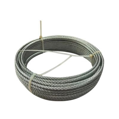 China Construction Hot Dipped Galvanized Steel Wire Rope Bright Steel Wire Zinc Coated Steel Wire for sale