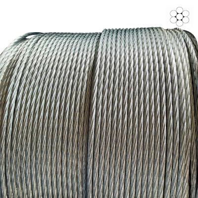 China Construction Galvanized Zinc Coated Steel Cable / Guy Wire Strand for sale