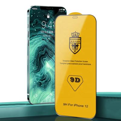 China 9D Mobile Phone Screen Protector Film Mobile Phone Tempered Glass Screen Protector Film For Iphone 12 for sale