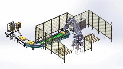 中国 電動ロボット包装とパレティ化設備 積み重ねパレットを持つ高速 販売のため