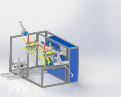 China Automatische Plastikrohrwickler-Maschine Tropfbandwickler mit doppelter Scheibe zu verkaufen