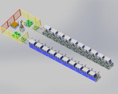 China Sistema de paletização automática Máquina de enrolar de filamentos de PET à venda