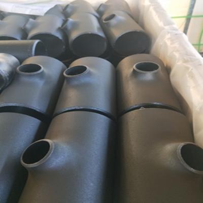 China Carbon steel ASTM A234 WPB carbon steel equal and reduxing tee with reasonable price for sale