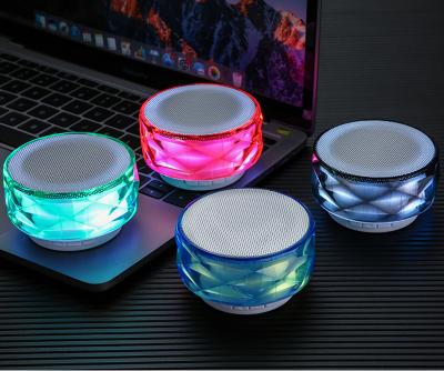 China Mini Portable Speakers Handsfree Wireless Speaker With TF Card Slot LED Audio Player for sale