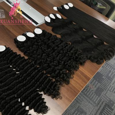 China Hot Deep Wave Hair Products Curly Straight Hair, 10a Bundle Virgin Brazilian Hair, 8-30inch 100% Hair Wefts for sale