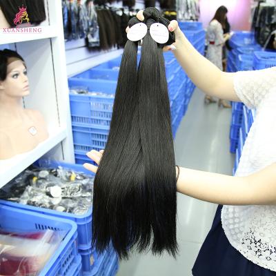 China Silky Straight Silky Straight Cuticle Lined Virgin Hair Silky Straight Bundles Long Straight Hair for sale