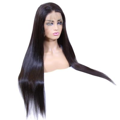 China Big Wigs Wholesale Brazilian Straight Virgin Human Hair Straight 100% Lace Wig for sale