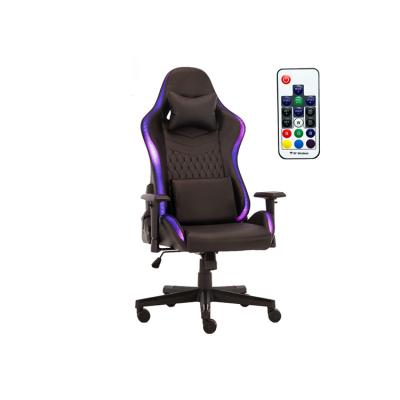 China (Size) New RGB LED Executive Office Gaming Chair Adjustable Racing Ergonomic Rocking Modern Computer Furniture Seat for sale