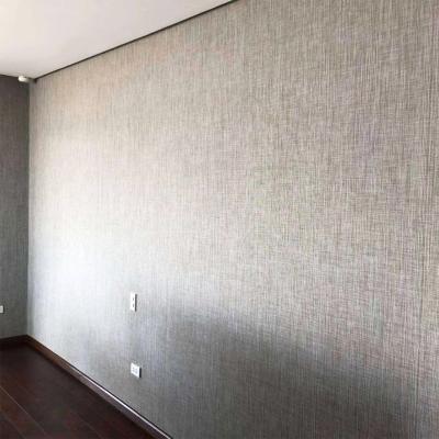 China Modern Luxury Living Room Wallpaper 3D Woven Vinyl Foam Wallpaper for sale