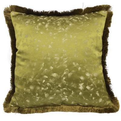 China Other New Design 2020 Jacquard Pillow With Fringe Decorative Sofa Cushion for sale