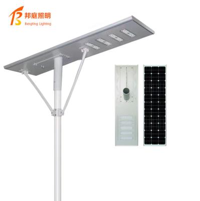 China All in one new design 2022 solar cell led street light outdoor with motion sensor 30w 60w 90w 200w 300w all in one integrated remote control pole for sale