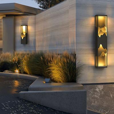 China Retro Landscape Wall LED Courtyard Garden Corridor Glass Decorative Waterproof IP65 Outdoor Wall Light for sale