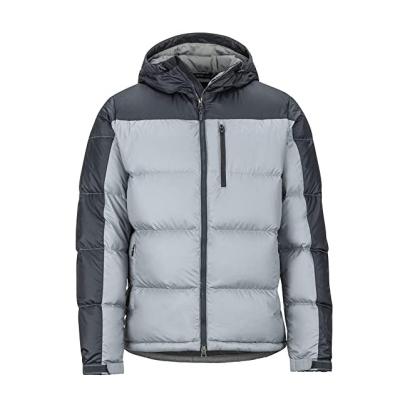 China Fashion Waterproof Patchwork Cropped Winter Bubble Down Quilted Stripper Jacket Men With Hood for sale