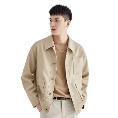 China Large Pocket Turn-Down Lightweight Korean Minimalist Men's Outdoor Collar Casual Rise Jacket for sale