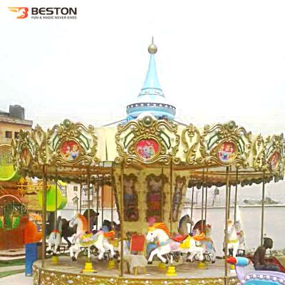 China Amusement Room Beston Amusement Park Project 2020 in Nigeria Flat Flight Chair Ride Cold Blood Carousel Ride for sale