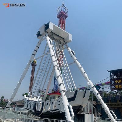 China New Style Theme Park Blue and White Theme Park Rides Amusement Park Equipment Viking Ship Park Rides for sale