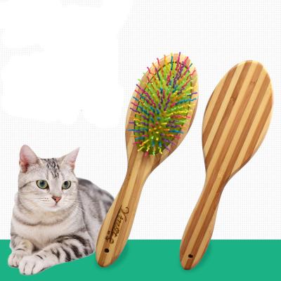 China Viable Grooming Tools Pet Cleaning Hair Removal Brush Bamboo Cat Dog Brush for sale