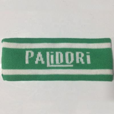 China Sporty Green And White Knit Elastic Skincare Designer 2021 Headband for sale